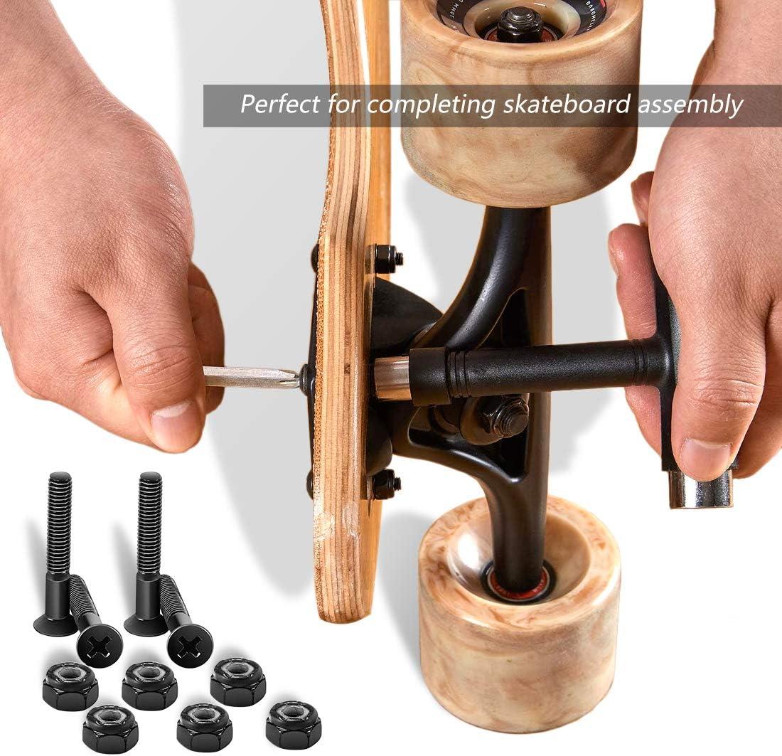 Skateboard T-Tool, Portable Multi-Function T-Tool Wrench, with Skateboard và L-Type Allen Wrench, for Skateboard, Tools, Scooter, Longboard, Mini Skateboard