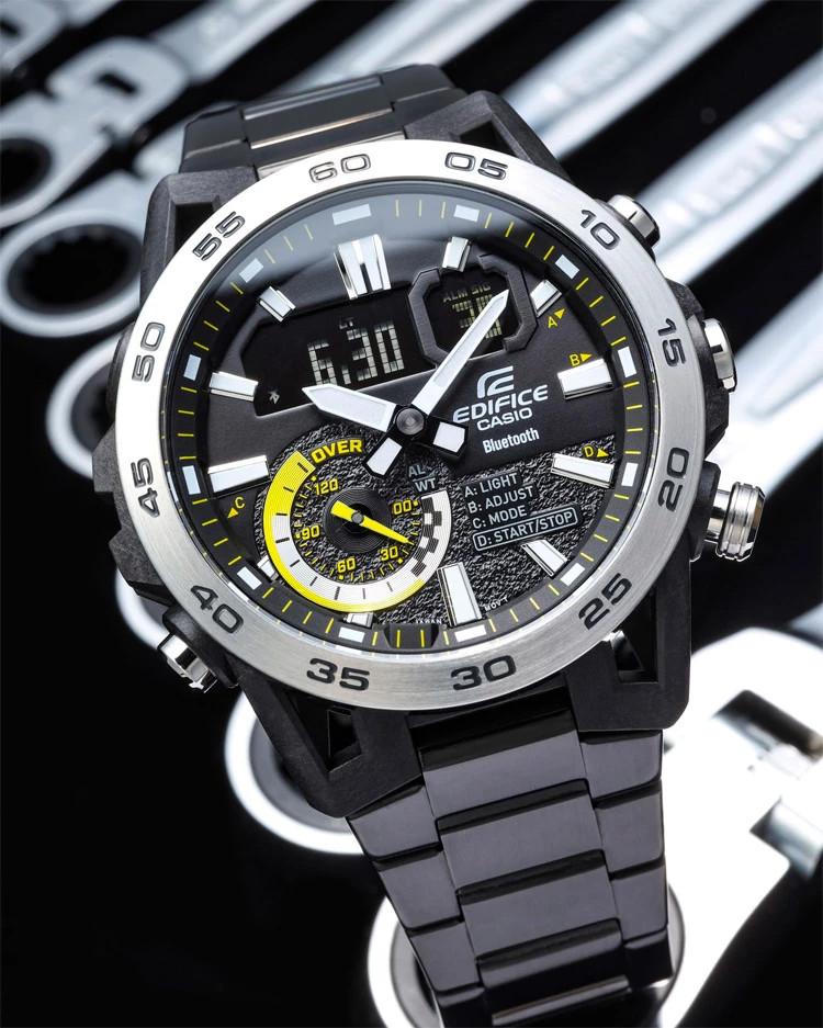 Đồng Hồ Nam Dây Thép Casio Edifice ECB-40DC-1A Bluetooth | ECB-40DC-1ADF Chính Hãng