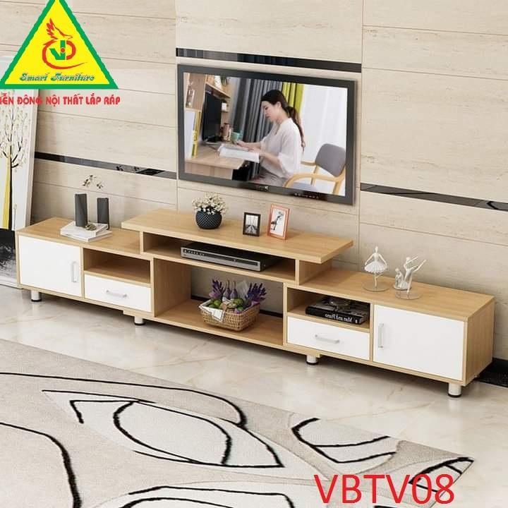 Combo Bàn trà và kệ tivi hiện đại cho phòng khách VBTV06- Nội thất lắp ráp Viendong Adv
