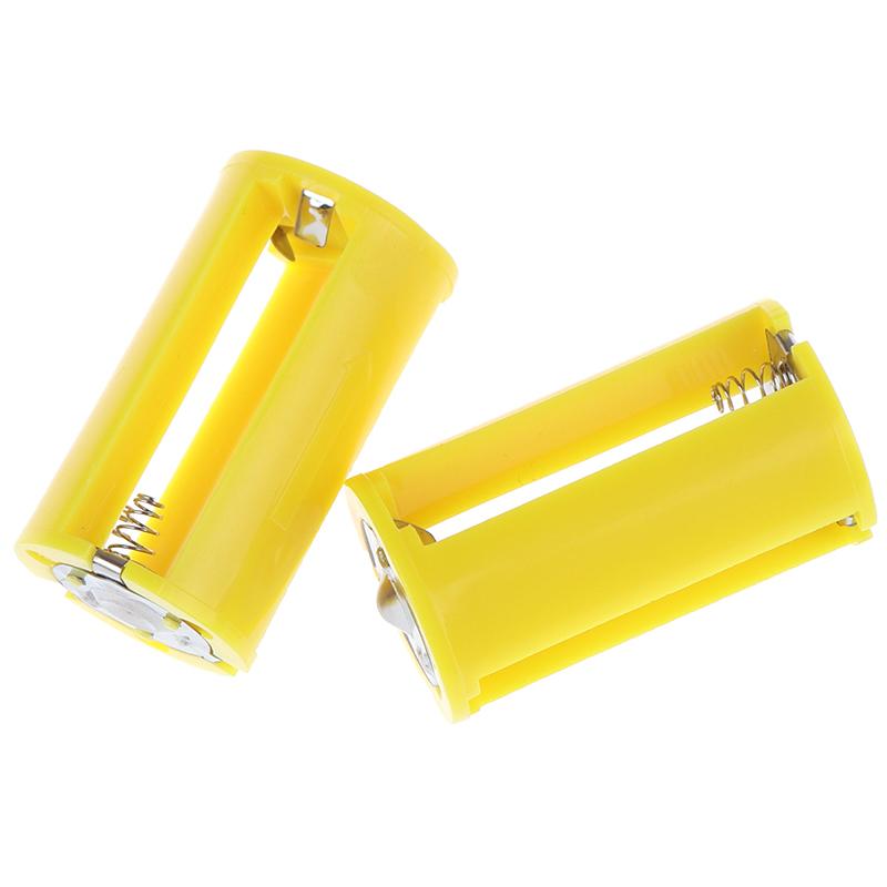 2 Chiếc 3 AA Đến D Kích Thước Pin Adapter Chuyển Đổi Switcher Hộp Nhựa