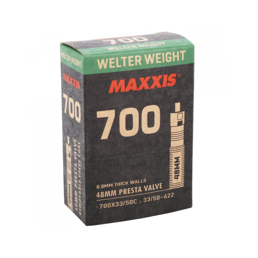 Ruột Xe Đạp 700Cx33/50C 48mm Van Nhỏ (Presta) MAXIS Bicycle Tube Welter Weight