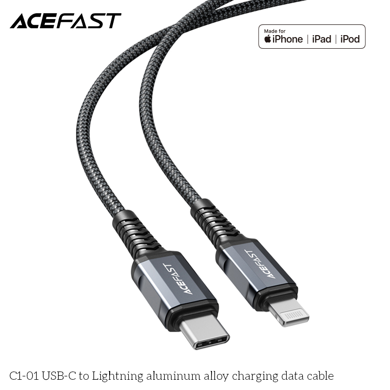 Cáp Acefast Type C to Light.ning - C1-01 Hàng chính hãng Acefast