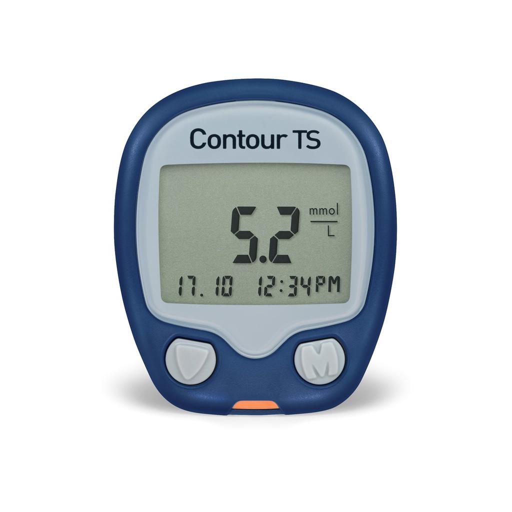 Bộ sản phẩm 1 Máy đo đường huyết  CONTOUR PLUS (mg/dL) và 100 Que thử đường huyết  và 100 Kim lấy máu thử đường huyết