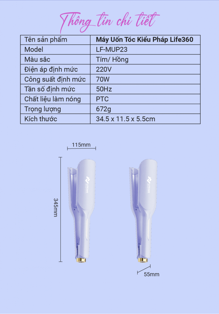 máy uốn tóc kiểu pháp life360 2