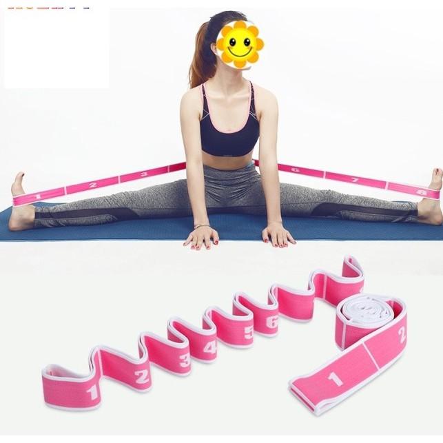 Dây tập YOGA Elecstic Band , Yoga Stretch Belt- Dây miniband hỗ trợ các bài tập thể dục tại nhà (Màu Ngẫu Nhiên )