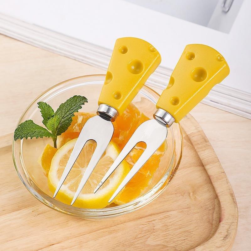 Dĩa Hoa Quả Inox Phô Mai Decor Văn Phòng Cute