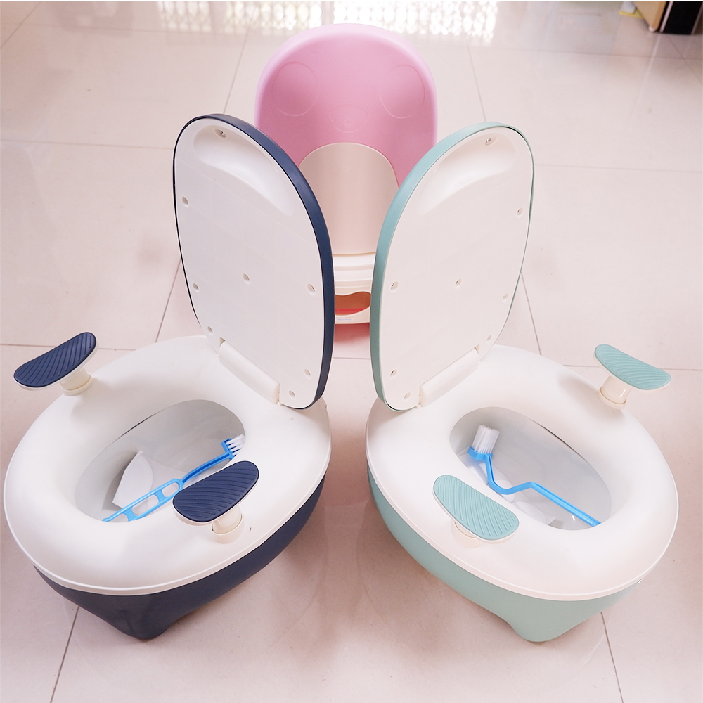 Bô Vệ Sinh Cho Bé Hình Thú Siêu Đáng Yêu - Có 3 Màu Nổi Bật - Chất Liệu Nhựa PP An Toàn Cho Sức Khỏe - Thiết Kế Có Tựa Lưng, Tay Cầm Chắc Chắn, Bền, Đẹp - Hàng Cao Cấp