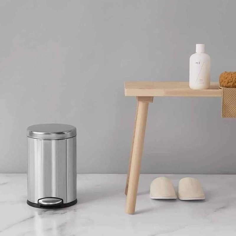 Thùng Rác Simplehuman, Dung Tích 4,5L, Chất Liệu Inox, Thiết Kế Sang Trọng, Chống Bám Vân Tay, Nhập Đức