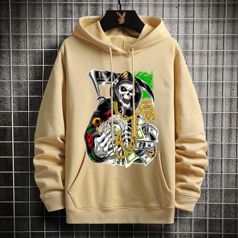 Áo khoác hoodie dáng rộng in họa tiết thời trang 8 màu phong cách trẻ trung