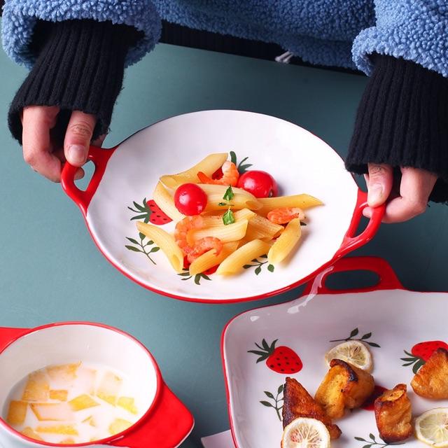 Bộ Khay Bát Bằng Gốm Phong Cách Bắc Âu Dùng Trong Gia Đình