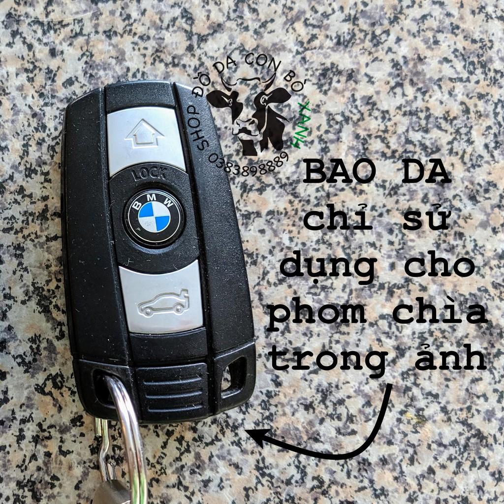 Bao da dành cho chìa khóa BMW series 3 5 handmade da thật 001