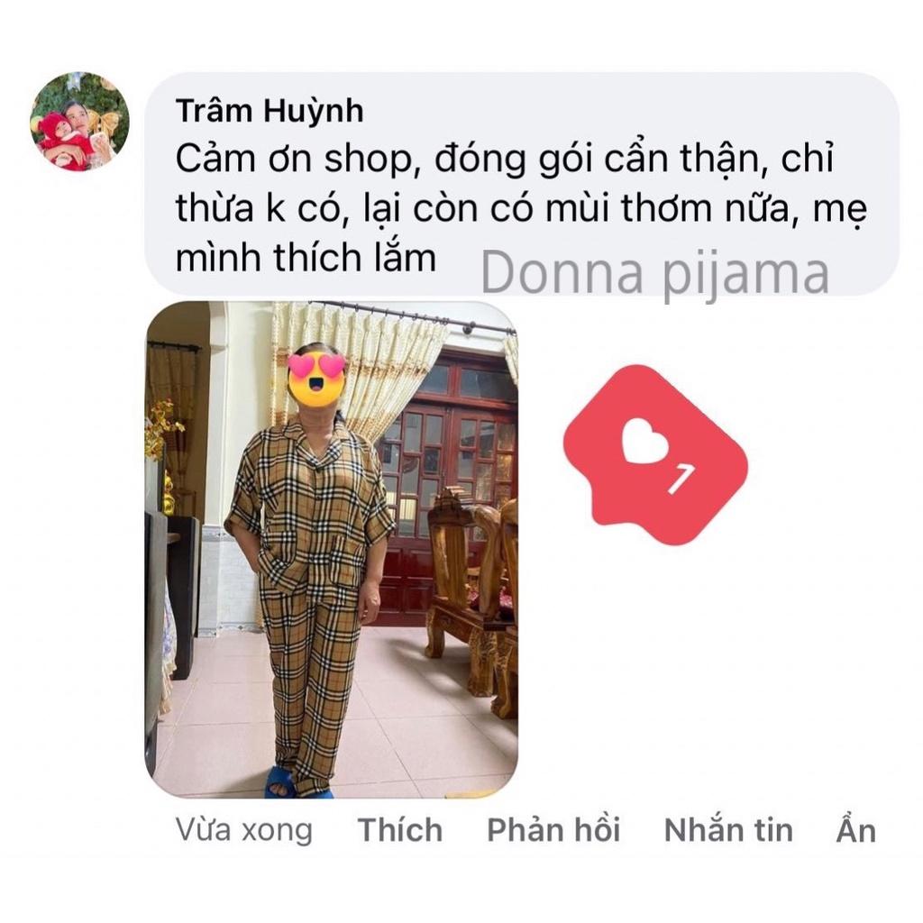 Đồ Bộ Ngủ Nguyên Set Pijama Cổ Thường + Cổ Sen 2 Lá Quần Dài Tay Ngắn Lụa Mango Thiết Kế Cao Cấp Không Xù Mẫu Hot 2021