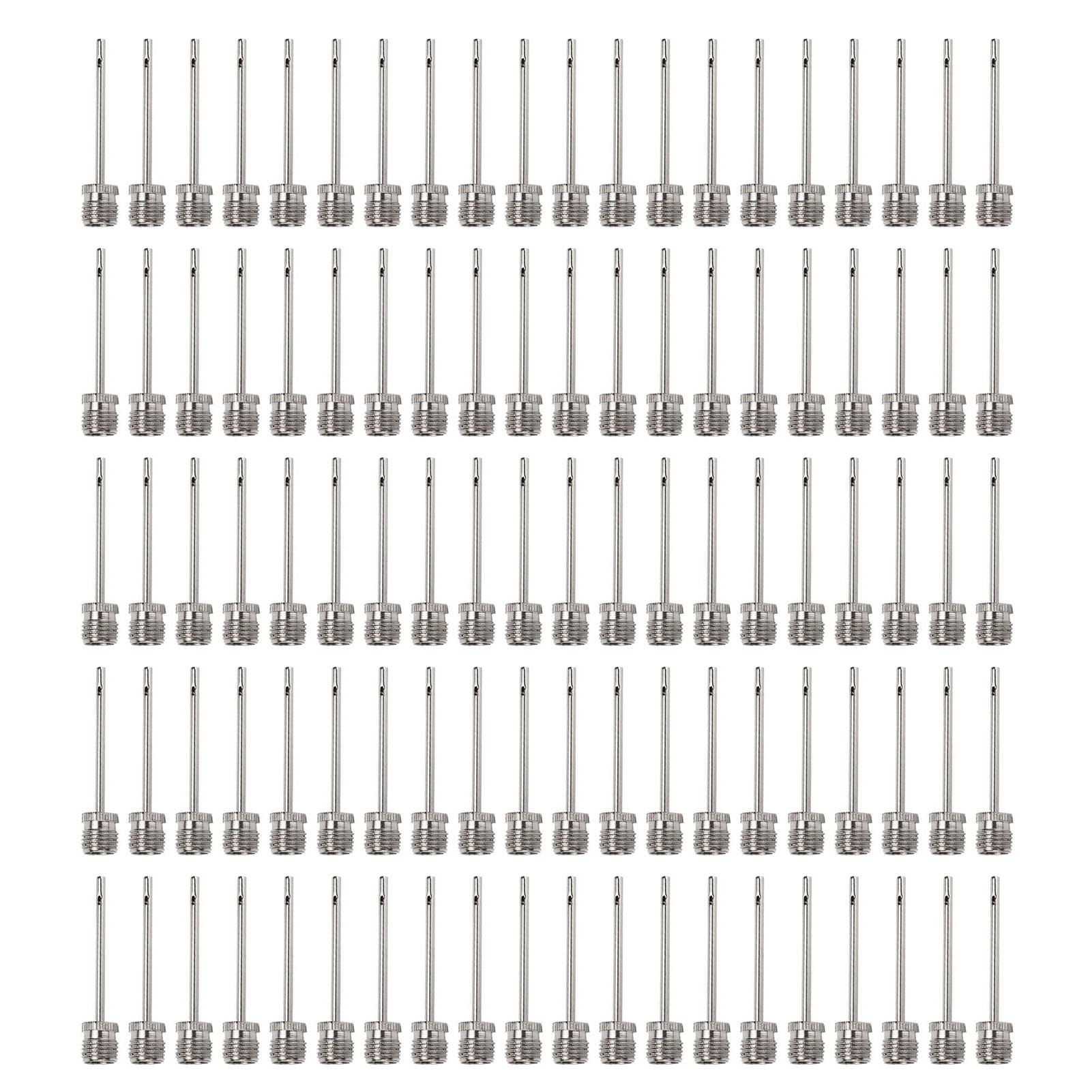 Set 100 kim bơm bóng bầu dục/ bóng chuyền bằng thép không gỉ