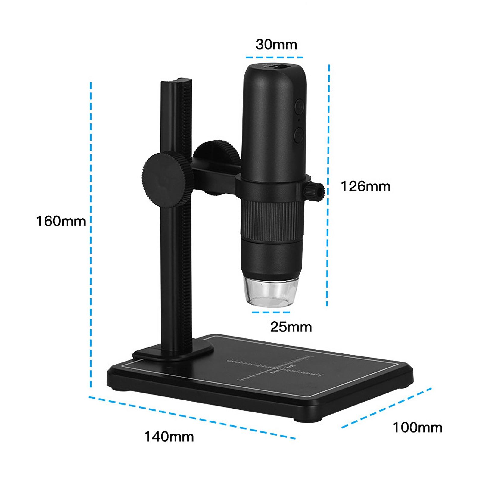 WiFi Wireless Digital Microscope Handheld Portable Microscope Camera 50X to 1000X Magnification 8 Adjustable LED