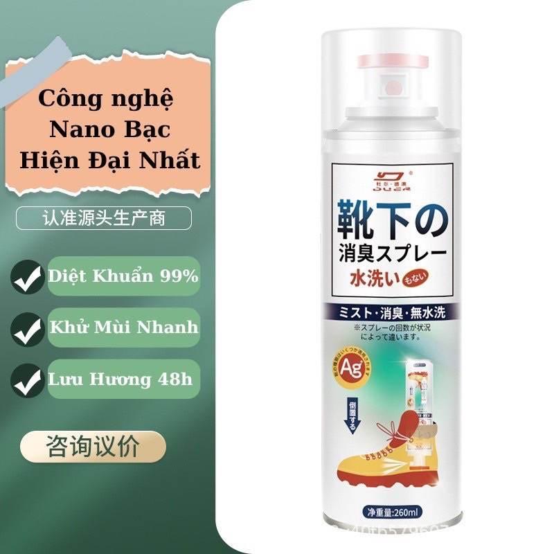 Bình Xịt Khử Mùi Hôi Chân Công Nghệ Nano Bạc AG+ Mùi Dịu Nhẹ HKD97