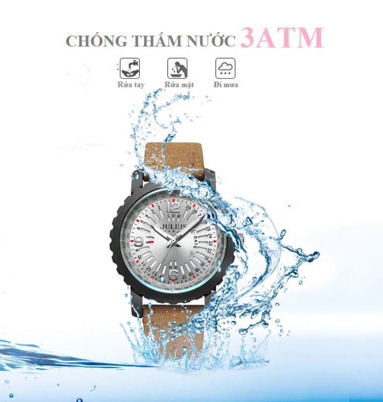 Đồng Hồ Nam JAH-111A Julius Homme Dây Da
