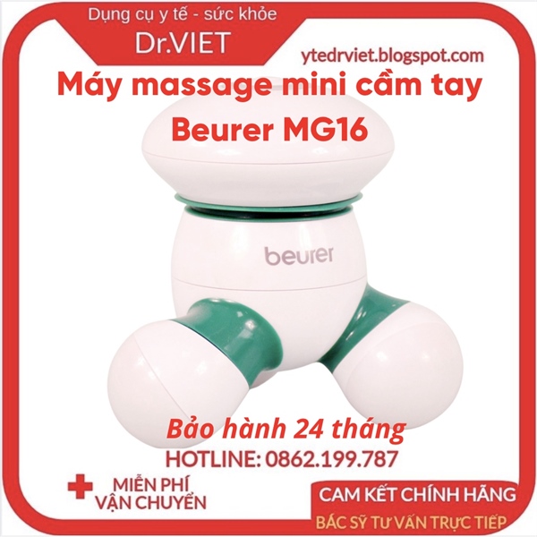 Máy massage mini cầm tay Beurer MG16 cao cấp-Xuất xứ Đức,dùng mát xa toàn thân,giúp giảm đau mỏi cơ,tuần hoàn máu tốt