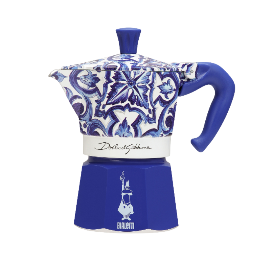 Ấm pha cà phê Bialetti Dolce&amp;Gabbana Moka Express (Mediterranean Blue)