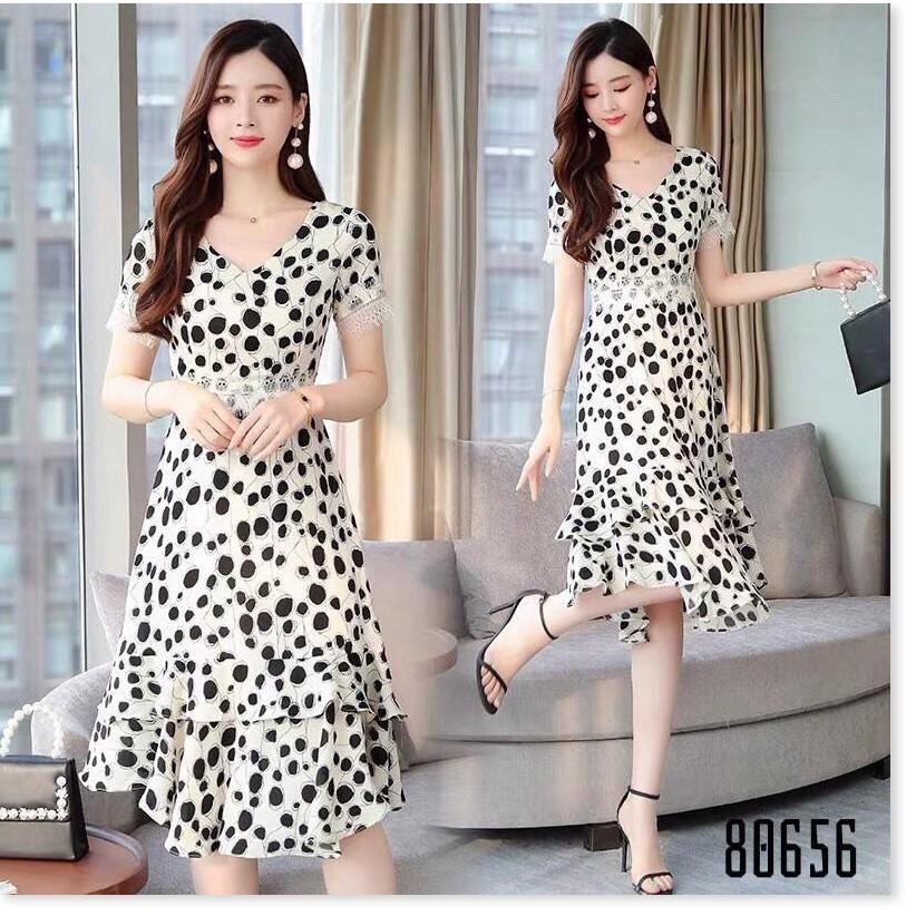 Đầm xòe họa tiết CHẤM BI cực đẹp dành cho các chị em