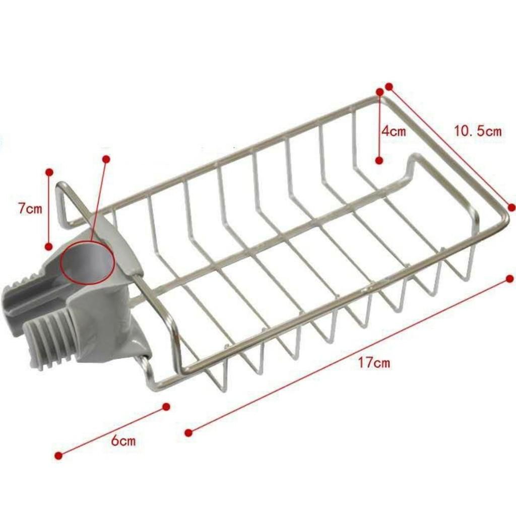 Giỏ treo inox vòi bồn rửa chén tiện dụng