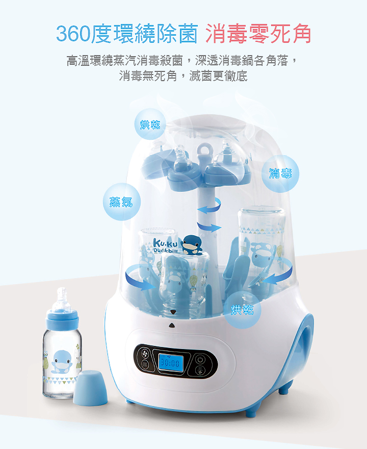 MÁY TIỆT TRÙNG VÀ SẤY KHÔ BÌNH SỮA KUKU - KU9024