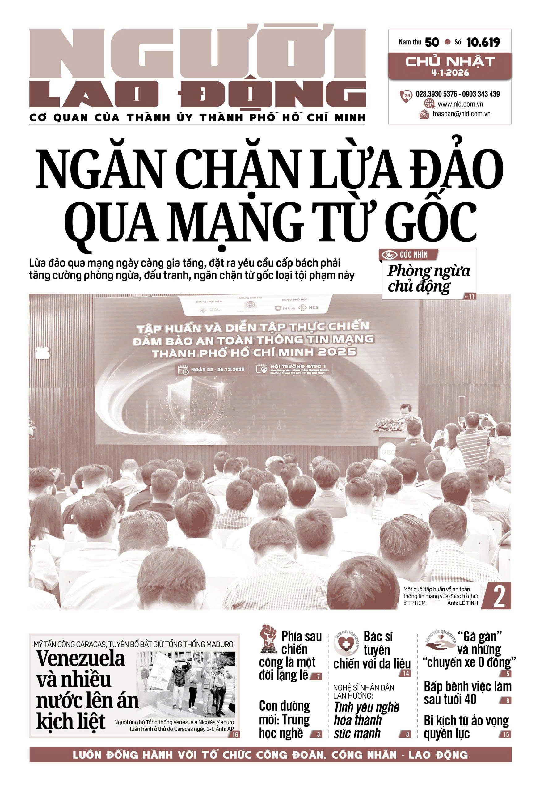 Nhật báo Người Lao Động từ ngày 29-12-2025 đến 04-01-2026