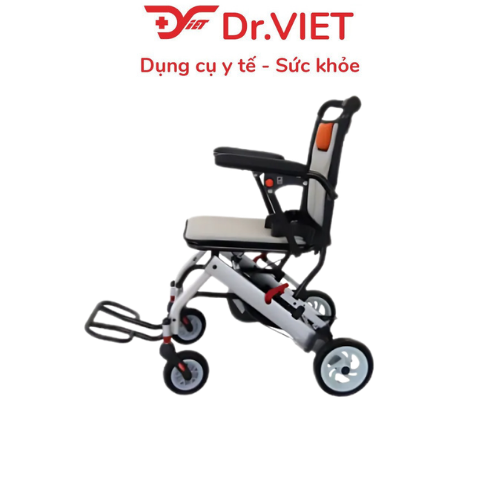 Xe Lăn Lucass X400 Siêu Nhẹ 9kg - Xe Lăn Gấp Gọn Đi Du Lịch, Khung Nhôm Cao Cấp Chống Rỉ Sét