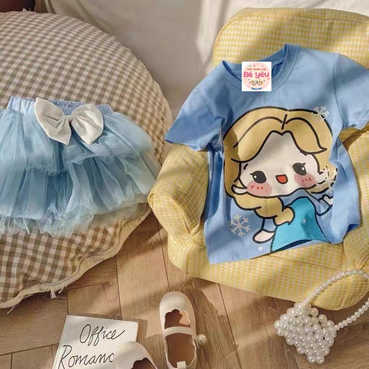Set váy áo bé gái cực xinh  cho bé gái từ 10 đến 38kg - Đồ tết đẹp