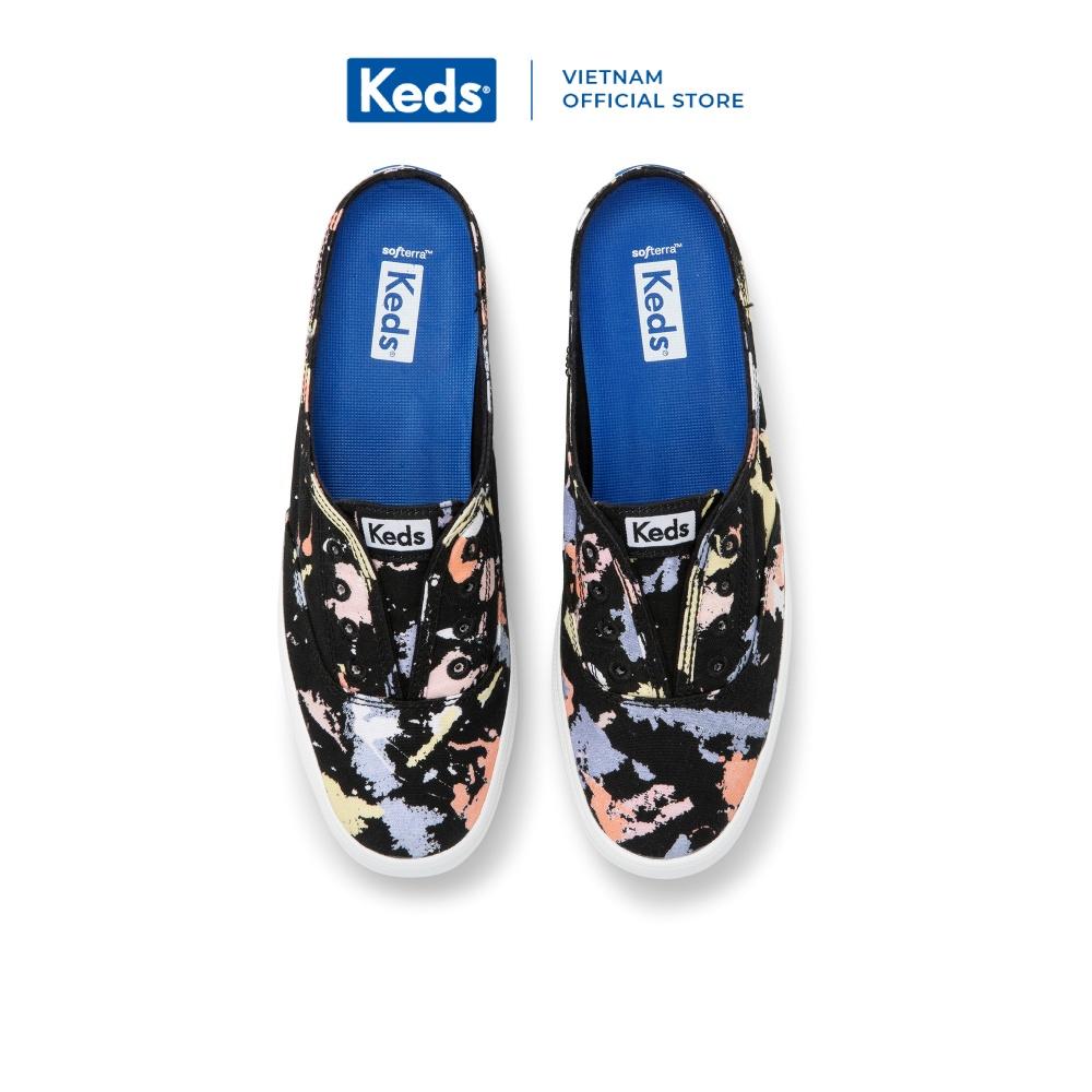 Giày Keds Nữ- Moxie Mule Splatter Canvas Black- KD065913