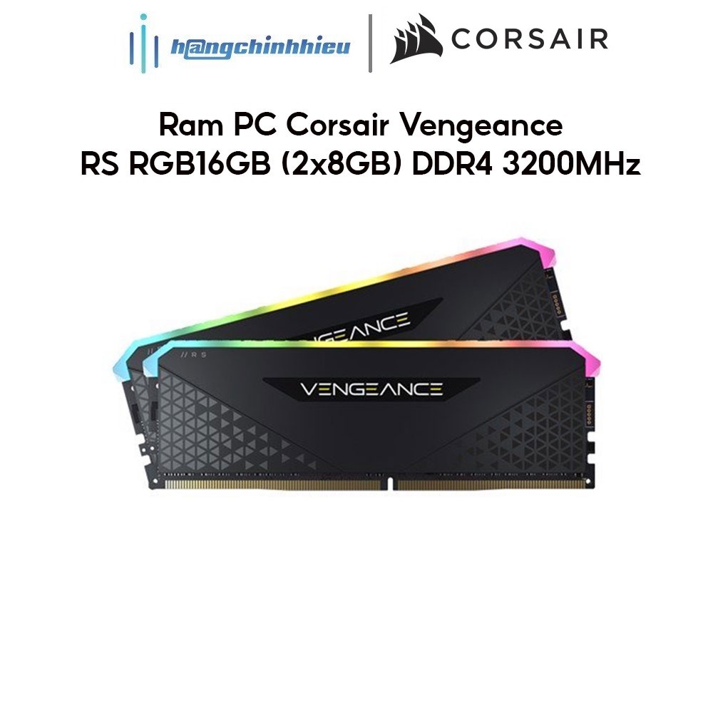 Ram PC Corsair Vengeance RS RGB16GB (2x8GB) DDR4 3200MHz CMG16GX4M2E3200C16 Hàng chính hãng