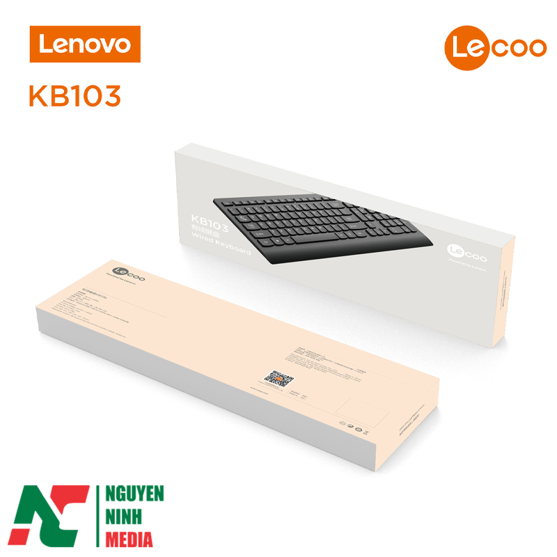 Bàn Phím Văn Phòng Lenovo Lecoo KB103 - Hàng Chính Hãng