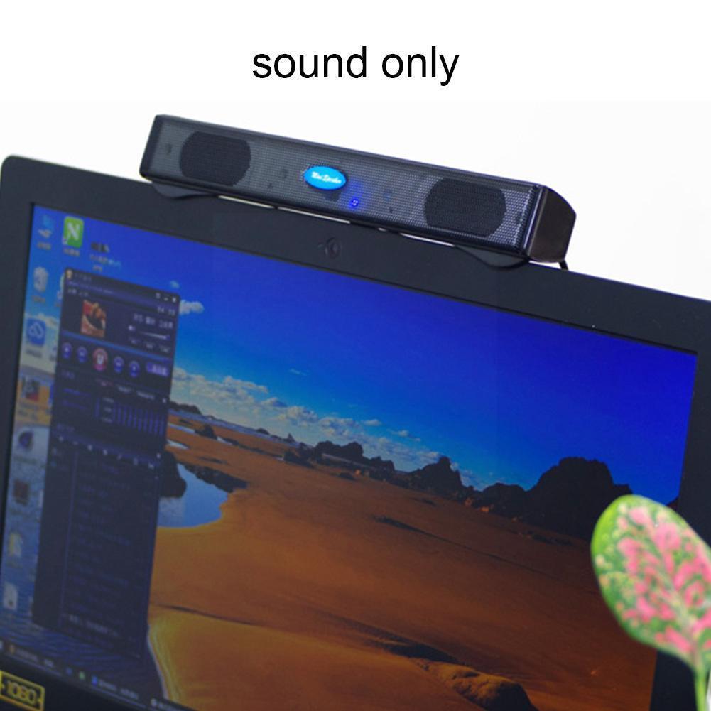 Âm thanh âm thanh âm thanh di động âm thanh USB Soundbar loa máy tính bên ngoài với cáp USB cho máy tính xách tay máy tính để bàn K0T6 Color: black