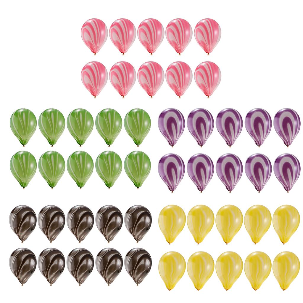 10pcs Agate Color Painted Latex Balloons Wedding Birthday Party Decor
