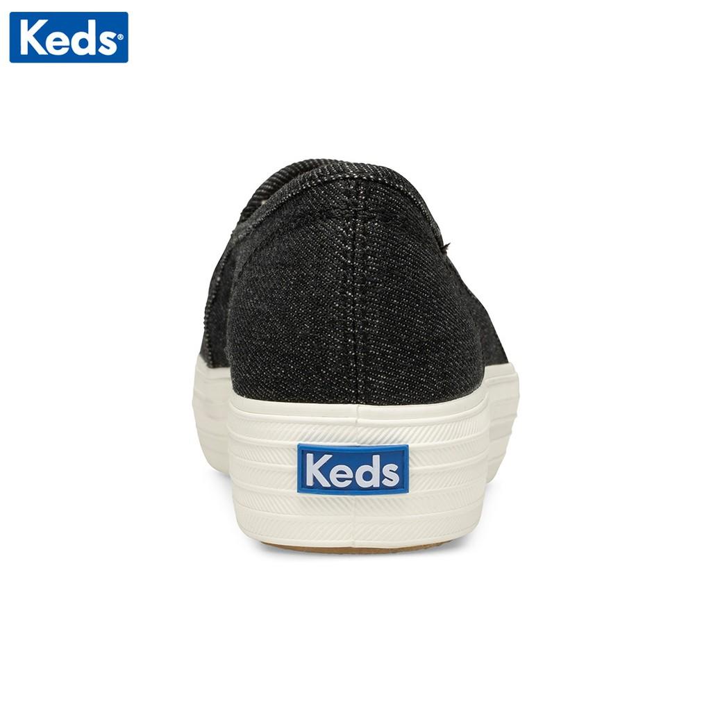 Giày Keds Nữ - Triple Decker Embroidery Black - KD060432