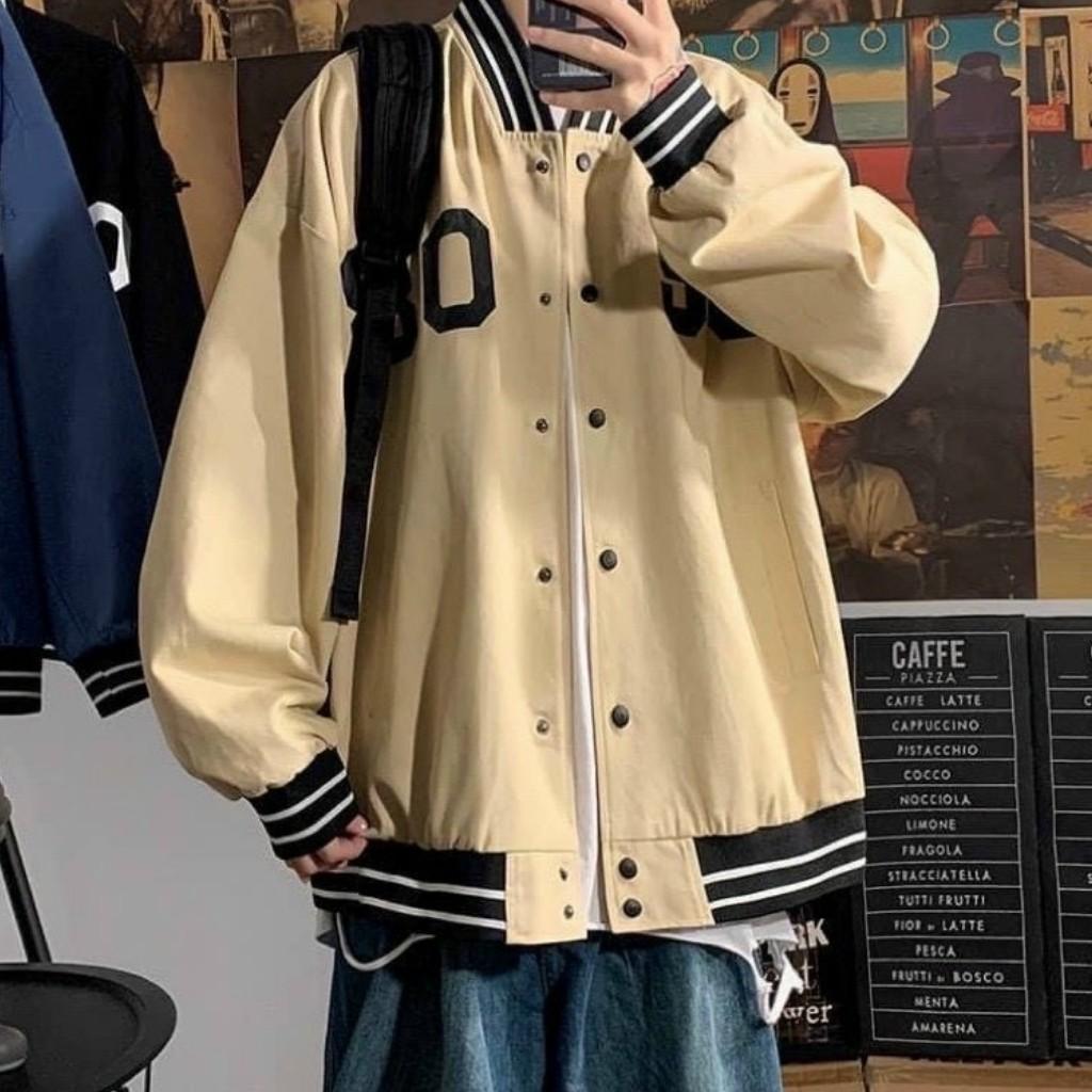 Áo bomber jacket khoác dù form rộng 2 lớp style Unisex cho nam nữ JK03