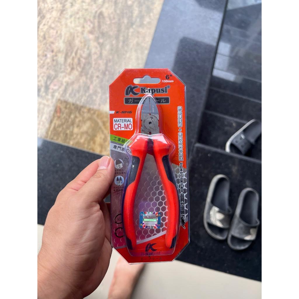 [Chính hãng] Kìm cắt góc nghiêng Kapusi Nhật Bản cỡ 5 inch và 6 inch, Bảo hành 12 tháng