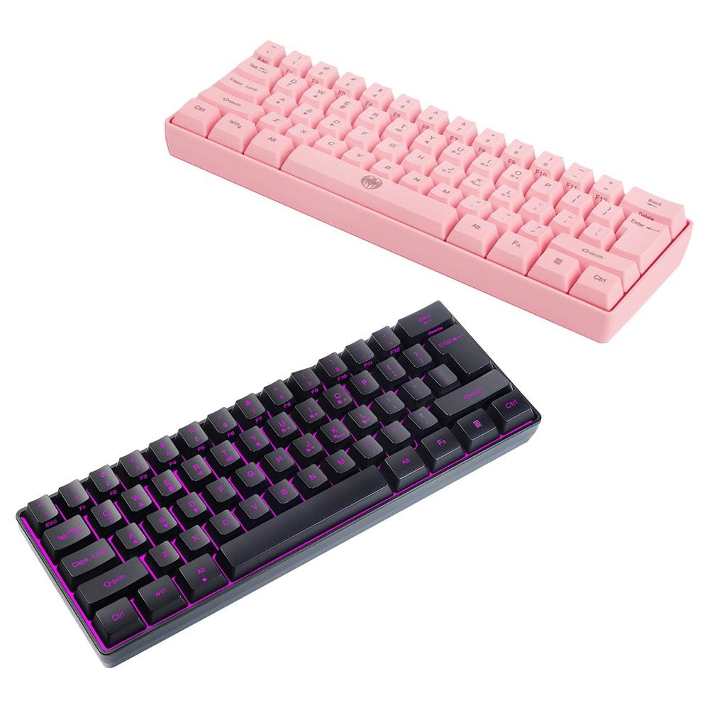 G61 61 Phím RGB Backlit Bluetooth 2.4G-Tương Thích Hai Chế Độ Không Dây Bàn Phím Chơi Game Bàn Phím Máy Tính Cho Game Thủ Máy Tính laptop