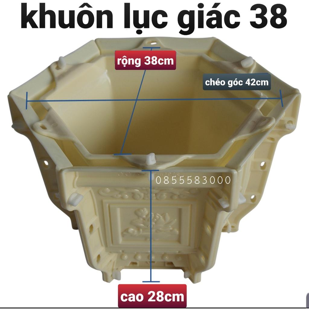 Khuôn đúc chậu cảnh lục giác 38 và chân đôn
