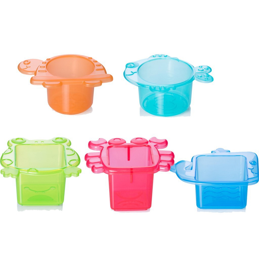 Bộ 5 đồ chơi xếp chồng cho bé khi tắm Upass tặng đồ chơi Toys House