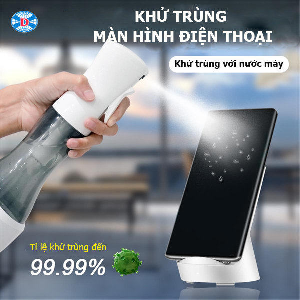 Chai xịt nước Ozone áp suất cao cầm tay đa chức năng: làm sạch, khử trùng, khử mùi GL-601 xịt khoảng cách đến 80cm