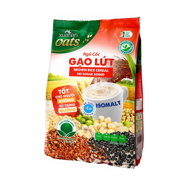 Combo NC Óc Chó Mè Đen+YM Hạnh Nhân+Gạo Lức No Sugar+Dinh Dưỡng Canxi+NC Yến Mạch[ít đường 400gr](Tặng Kèm 2 Túi Yến Mạch 150G)