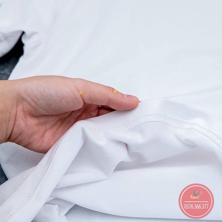 Áo gia đình NY - THUN COTTON - màu trắng