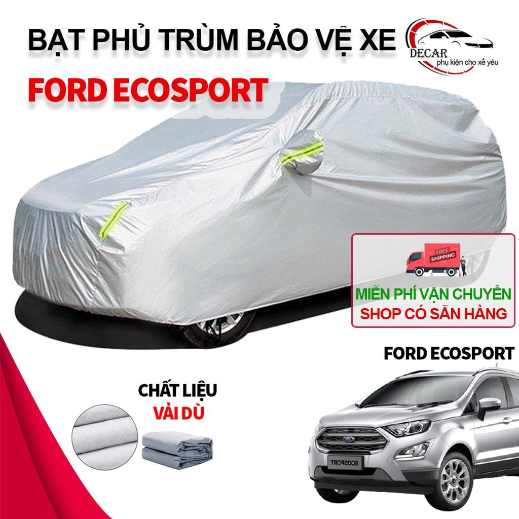 Bạt phủ xe ô tô 3 lớp thông minh xe 5 chỗ ford ecosport chất liệu vải dù oxford cao cấp, áo trùm xe ô tô