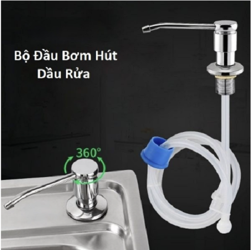 Bộ Đầu Vòi Dây Bơm Hút Dầu Rửa Chén Siêu Tiện Lợi Có Vòi Dẫn Ống Silicon