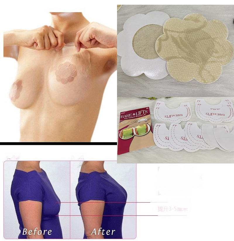 Combo 2 Miếng dán đầu ngực và 6 Miếng dán nâng ngực Bare