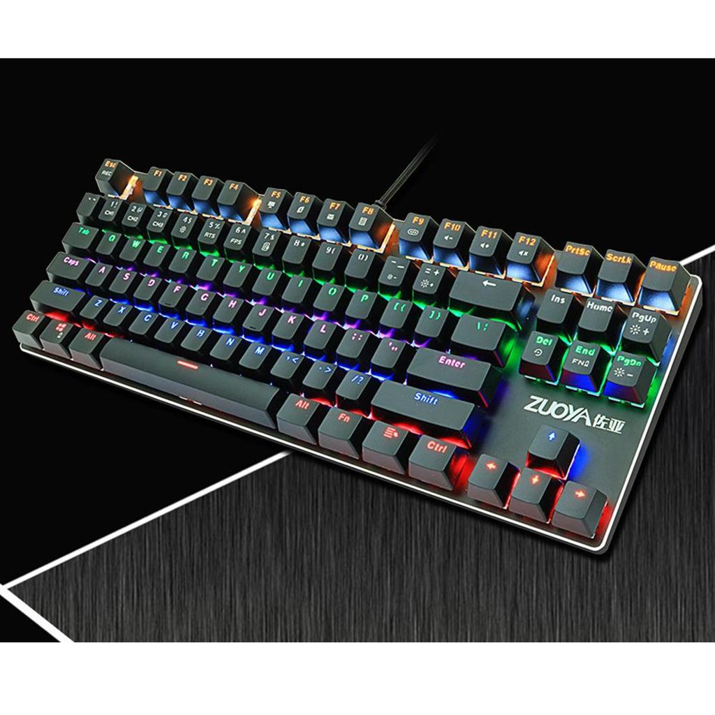 ZUOYA Gaming Mechanical Keyboard Wired Backlit 87Key