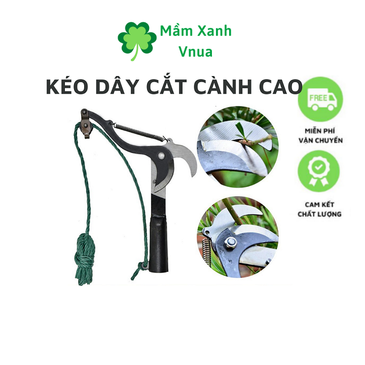 Kéo Cắt Cành Cây Trên Cao,Tỉa Cây Cảnh,Hái Hoa Quả - Có Dây Kéo