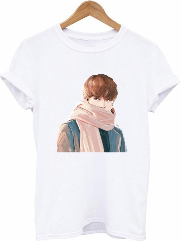 Áo thun in hình fanart JUNGKOOK BTS