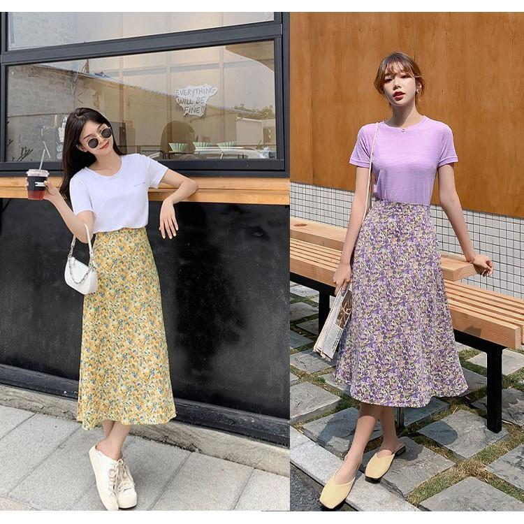 CHÂN VÁY HOA NHÍ MIDI DỊU DÀNG