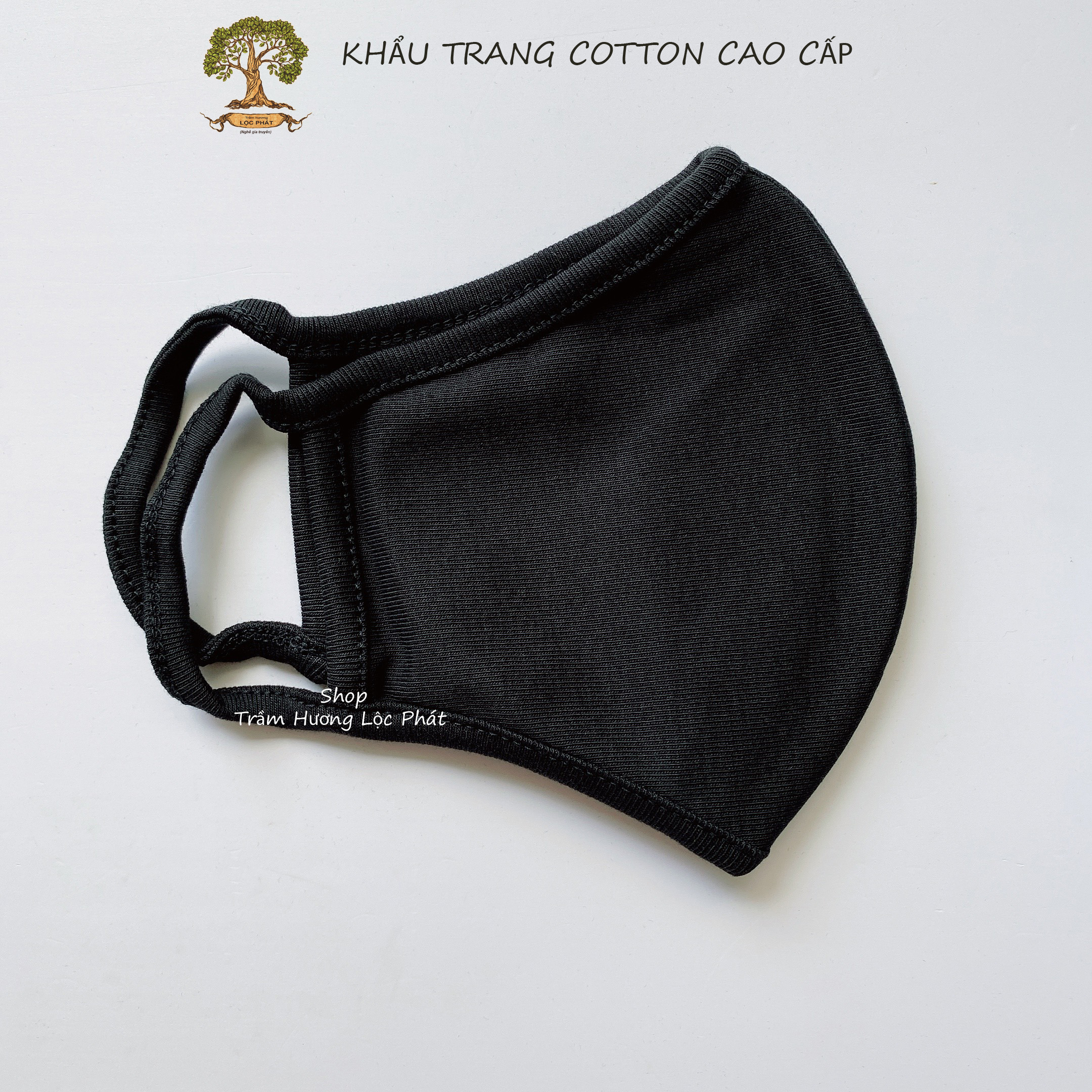 Khẩu Trang Vải Nam Nữ Khẩu Trang Màu Đen Huyên Bí Cotton Nhật Cao Cấp Chống Nắng Combo 10 Cái